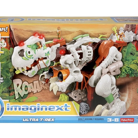 Imaginext Uptra T-Rex.π¦Missing a few accessories. Noted in pictures. Works! - Picture 7 of 17